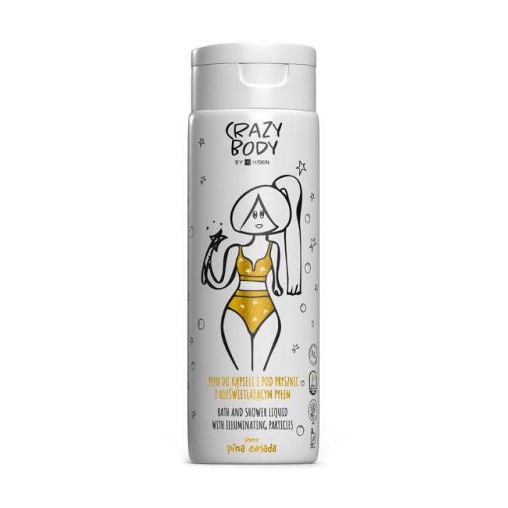 Піна для ванни та душу HiSkin Crazy Body Bath &amp; Shower Liquid Pina Colada, 250 мл